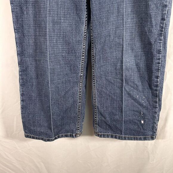 Chico's Capri's Women's 8 Medium Wash Denim Button Zip Additions Cotton Blend - Picture 3 of 9